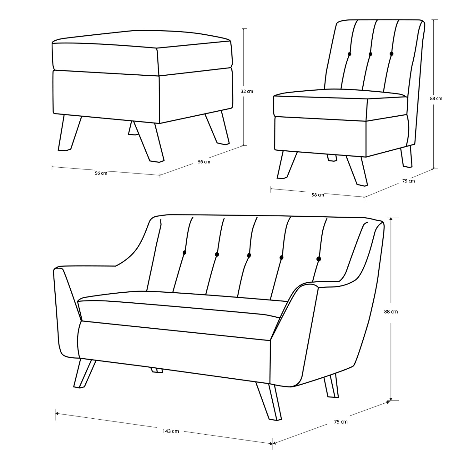 Juego de sala Milán - Image 5